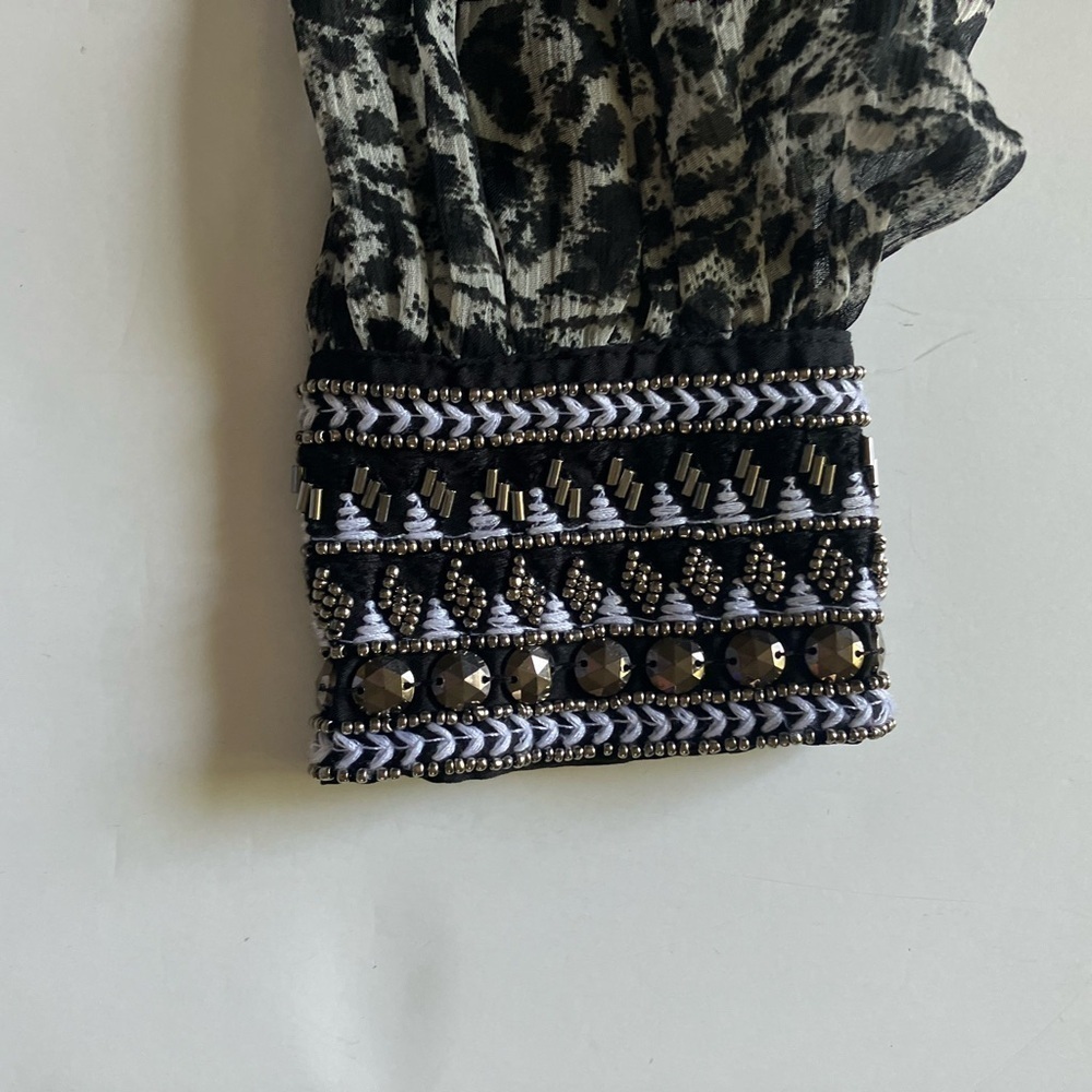 Jessica Simpson Black and White Patterned Top - Picture 6 of 9
